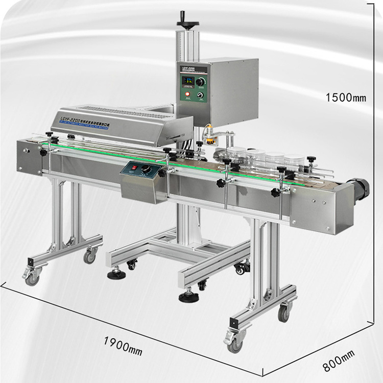 Vertical Automatic Continuous Induction Sealing Machine Bottle Cap Aluminum Foil Sealing Machine