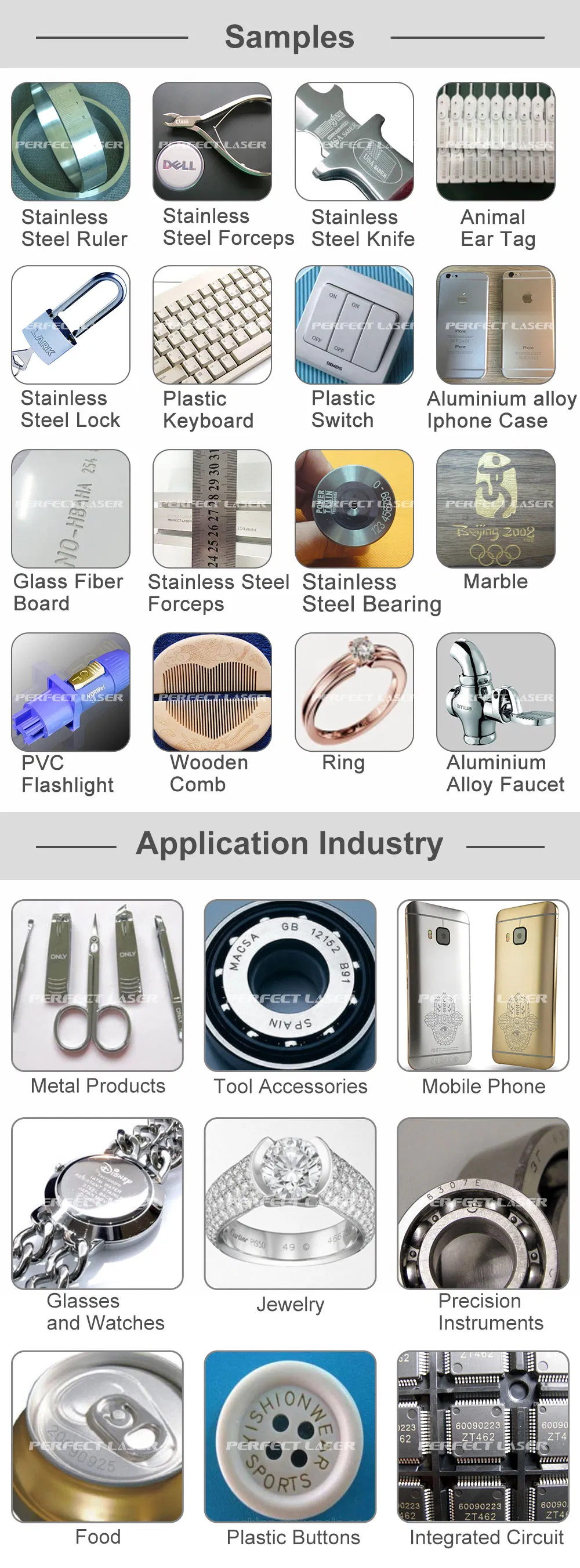 Laser Marking Samples