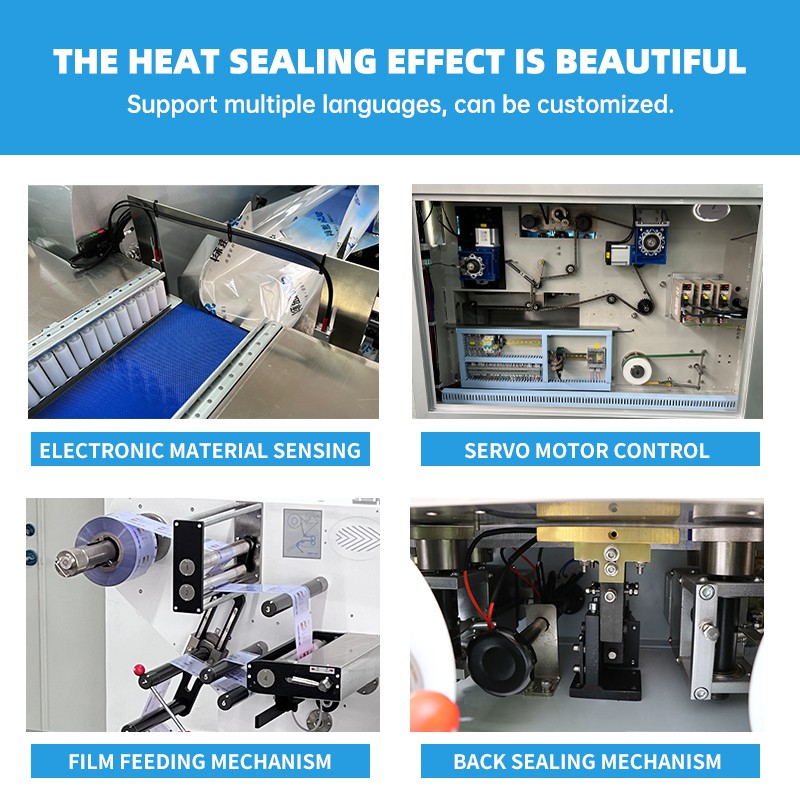 Automatic Horizontal Energy bar Chocolate bar Candy Packing Machine Flow Pack Wrapping Packing Machine