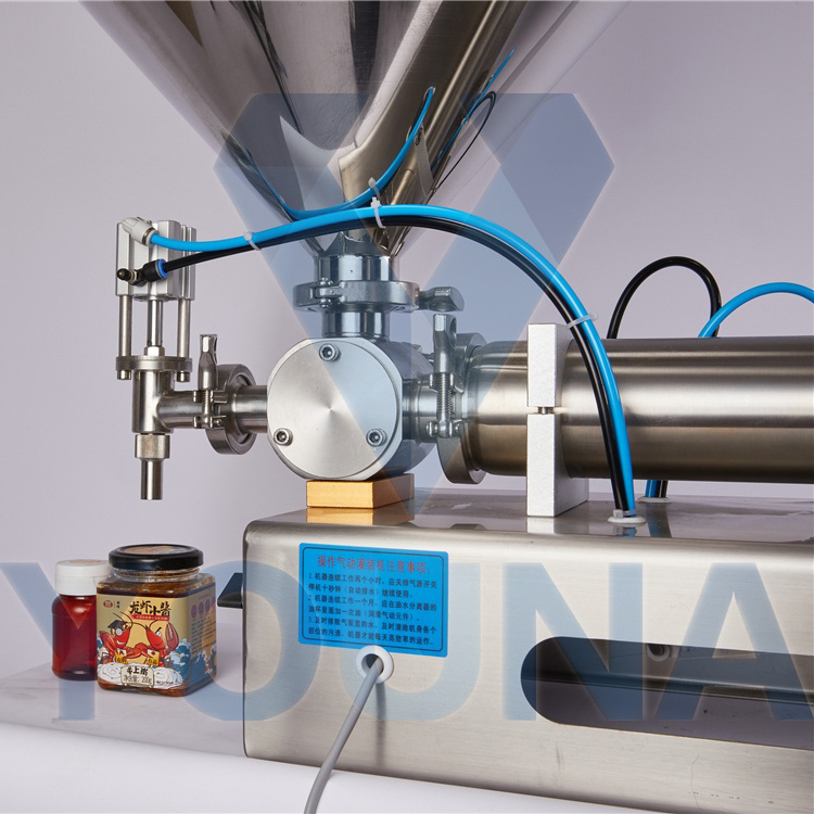 Large Capacity Hopper Filling Machine Piston Juice Sauce Jam Filler Paste Filling Machine