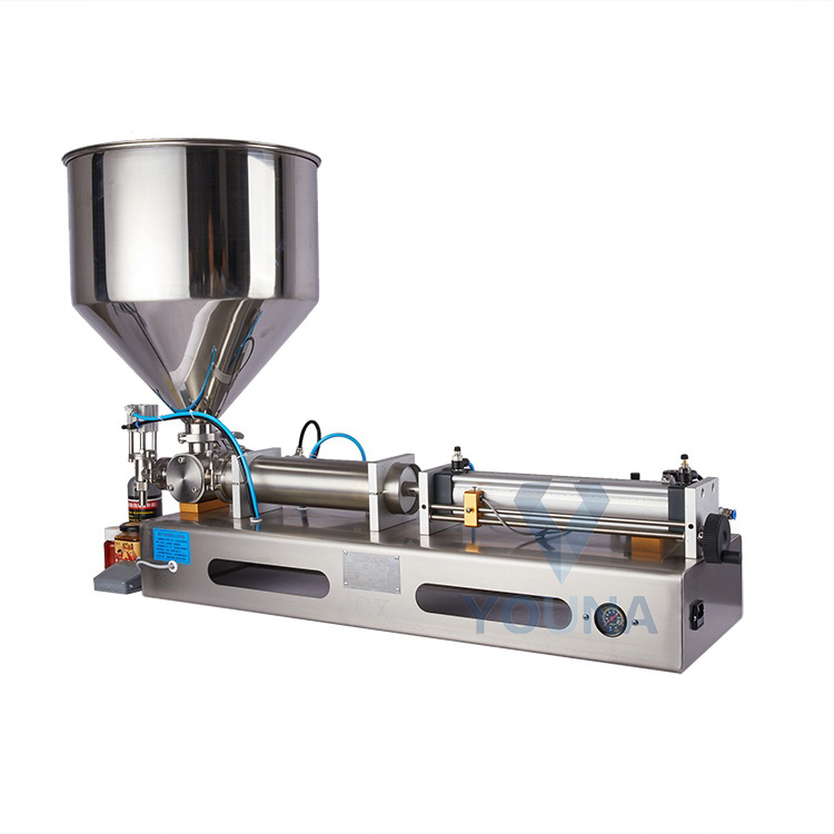Large Capacity Hopper Filling Machine Piston Juice Sauce Jam Filler Paste Filling Machine