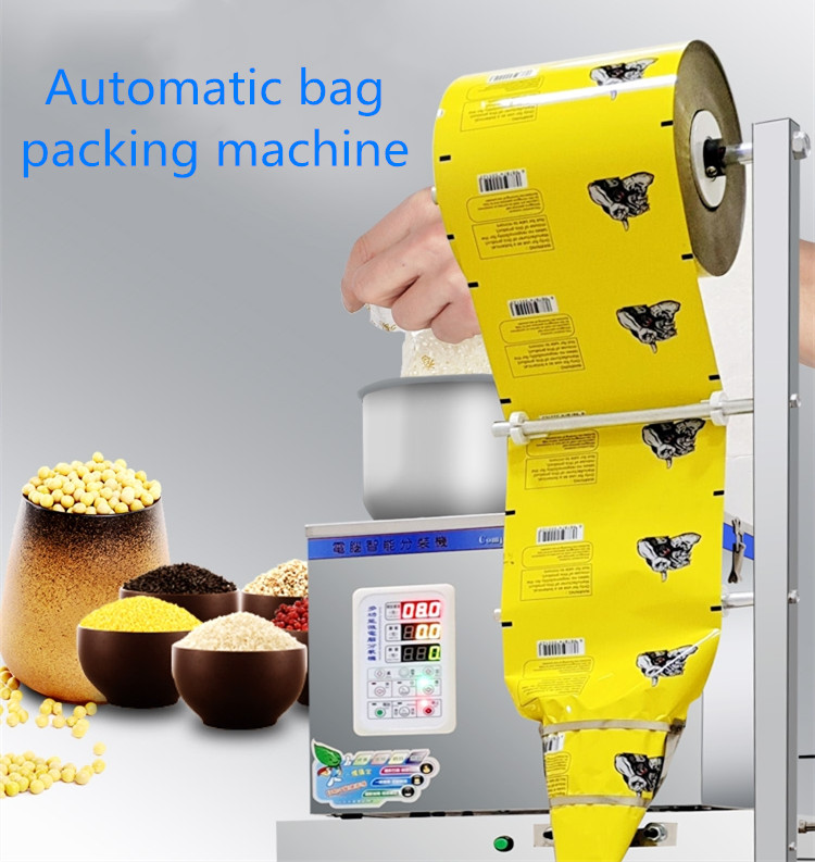 Tea bag packing machine view 9