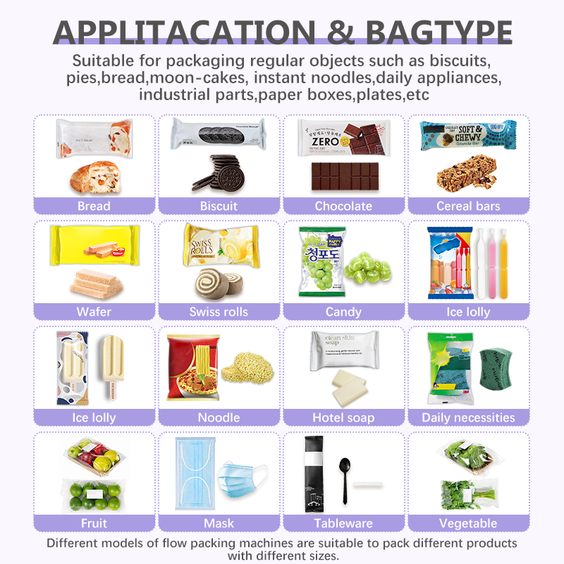 Onion Packing Horizontal Bagging Belt Packed Vegetable Pouch Flow Wrapping Machine