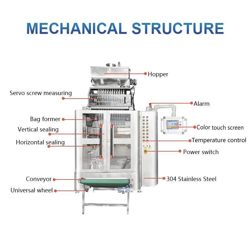 Xuguang Automatic Multi Lanes Granular Back Seal 1-30g 4/6/8/10/12 Lanes Sachet Packing Stick Filling Sealing Packaging Machine