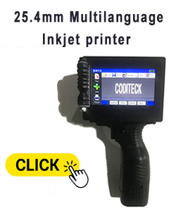 Handheld Inkjet Printer 25.4mm Multilanguage Model