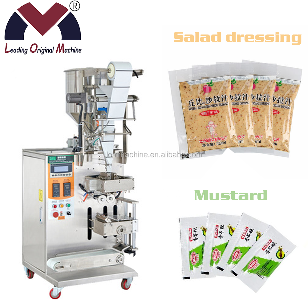 High Speed Vertical Form Fill Seal Grease Packing Machine for Viscous Lubricant Paste Small Sachet Packaging