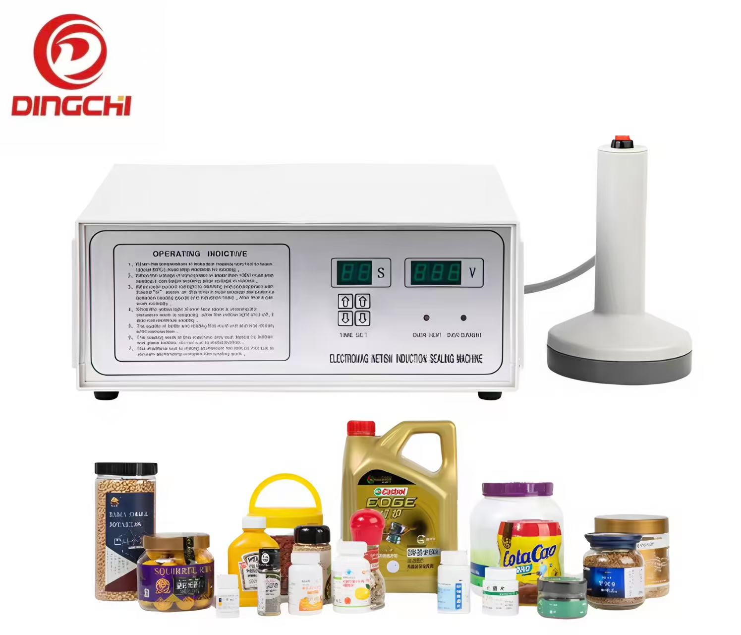 Manual Electromagnetic Induction Sealing Machine for Beverage Bottle Cap and Aluminum Foil Liner Seal for Paper Packaging