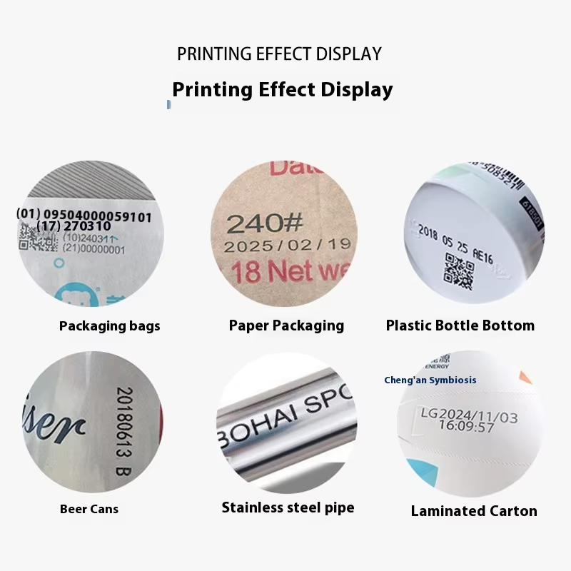 New Technology Easy Operation Industrial CIJ Inkjet Coding Printer on Plastic Bag Bottle Metal