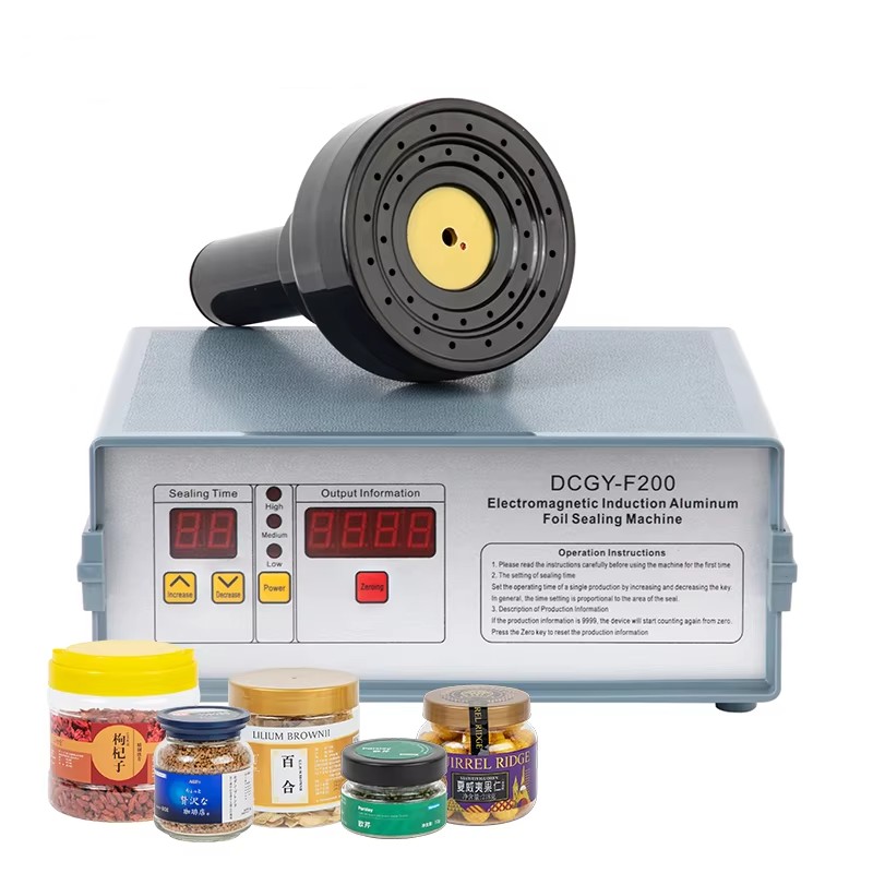 LTPK DCGY-F200 Electromagnetic Heat Seal Induction Sealing Machine Packing for Plastic Glass Jars Bottle Cap Aluminum Foil