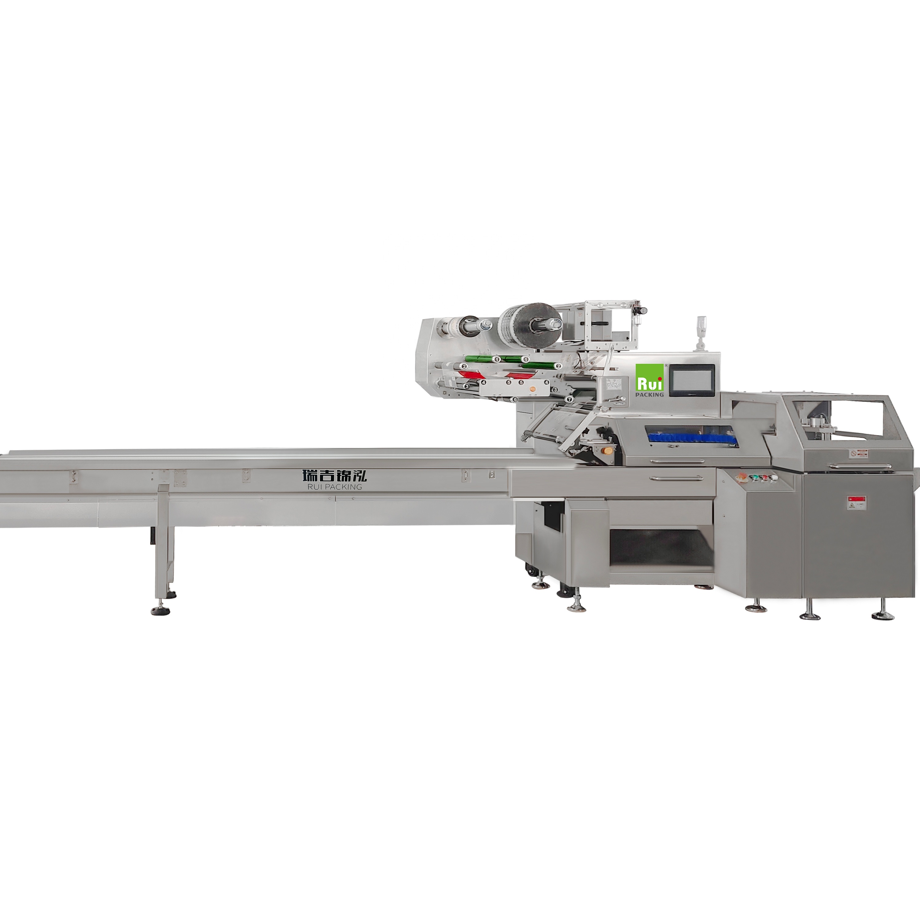 Automatic 5-Servo Horizontal Flowpack Packaging Machine 5-pack 10-pack Consecutive Plastic Film Foil Bag Wrapping Food