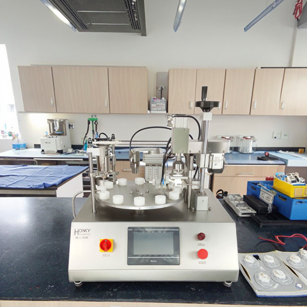 Semi-Automatic Desktop Essential Oil Filling Machine with Ceramic Piston Pump for Small-Batch Roll-On Vial Pouch Barrel Filling