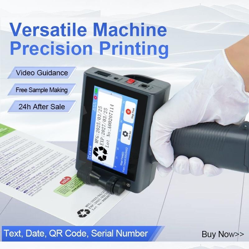 T10 Hot Sale Handheld Portable Battery Powered Belt Inkjet Screen Printer Card Egg Serial Number Batch Coding High-Speed Screen