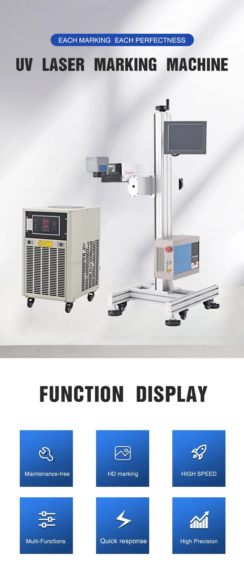 Supports a Variety of Conveyor Belts. Suitable for High-Precision UV Laser Marking Machines for Glass/Plastic/PCB/Resin