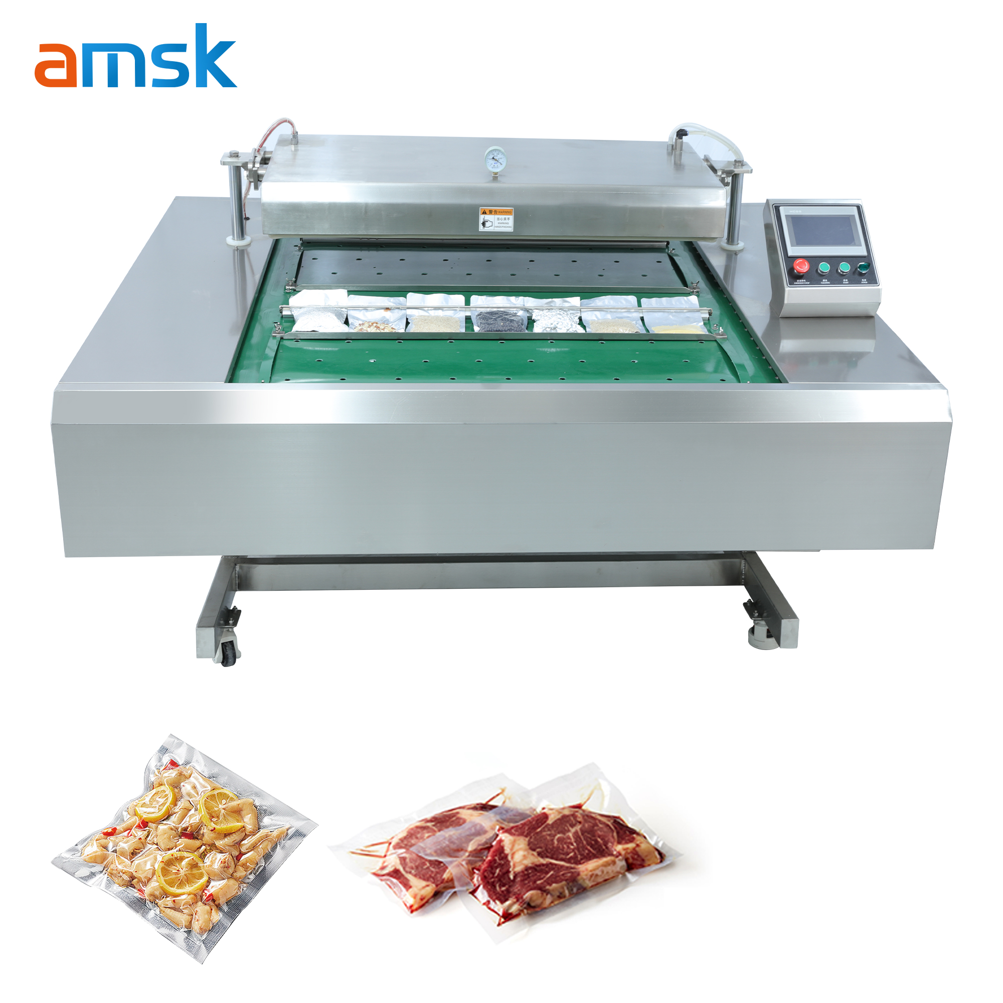 DZ-1100 Vacuum Machine for Food Packaging Meat Packaging Machine Vacuum Packaging Machine for Pack Sausage Outerbags.