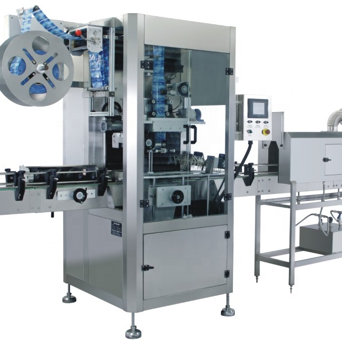 High Precision PVC Neck Banding Machine Wrap Shrink Machine Manufacturer with Shrink Tunnel