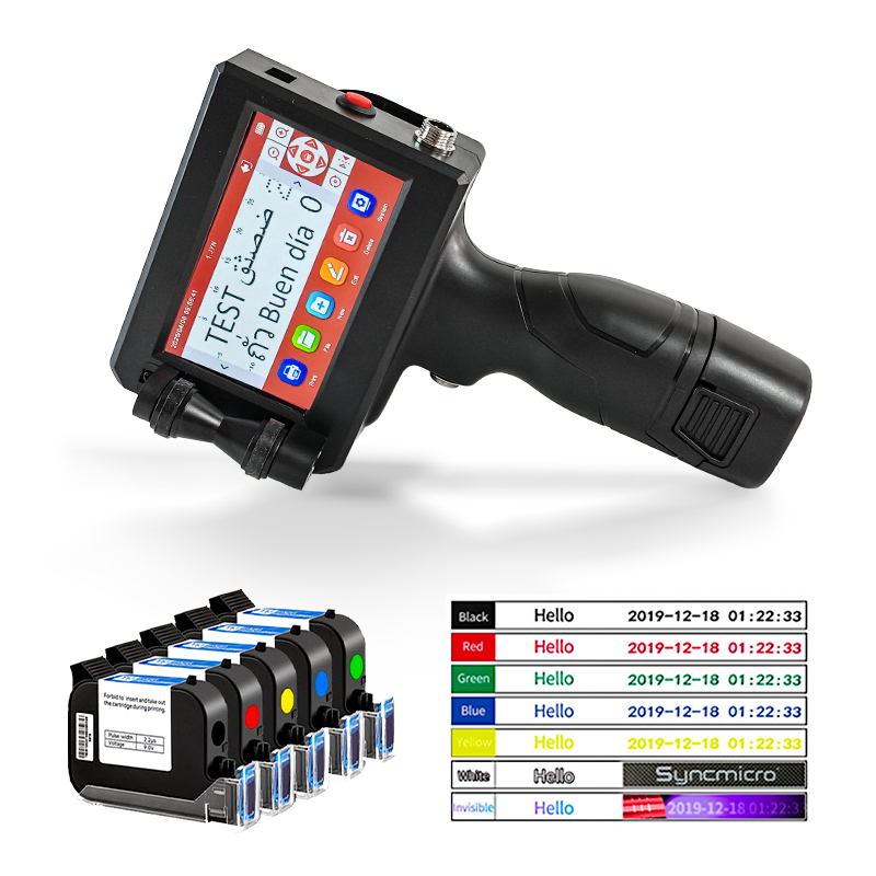 Portable Hand Held Inject Ink Printer for Text Coding QR Code Batch Number Logo Date Thermal Printer