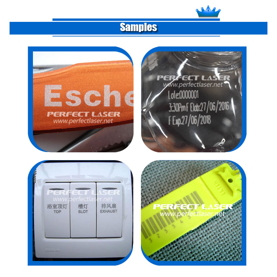 CO2 Automatic Textile Laser Marking Machine for Plastic Bottle