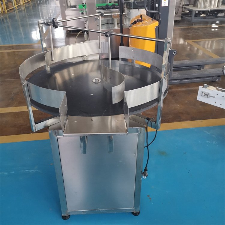 Automatic Round Bottle Can Tin Rotary Feeding Table Accumulation Unscrambler Table Machines Rotating Turntable