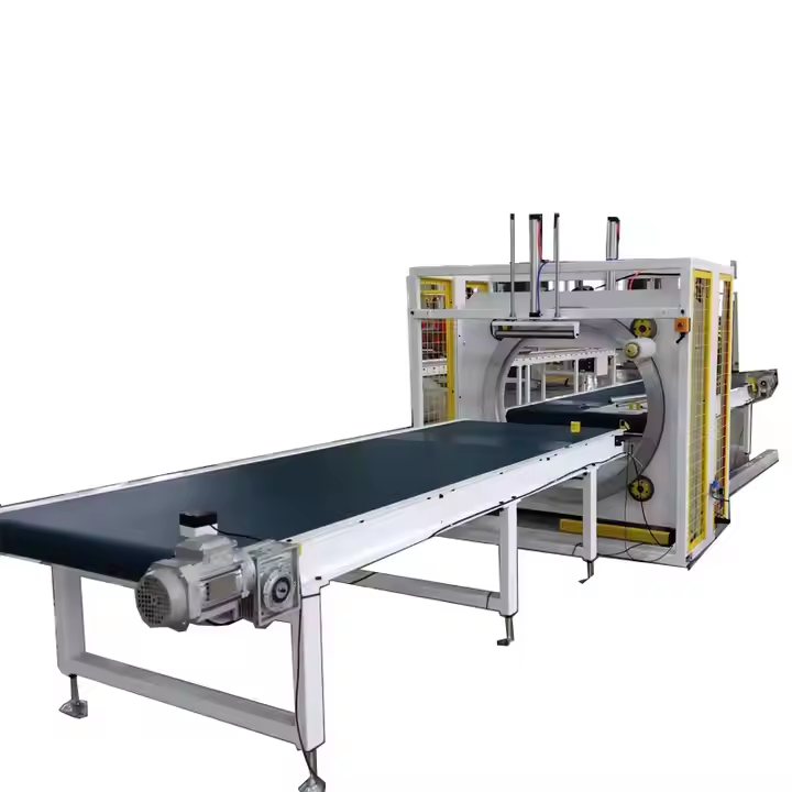 Horizontal Orbital Stretch Wrapping Machine Flow Aluminum Profile Packaging Machine