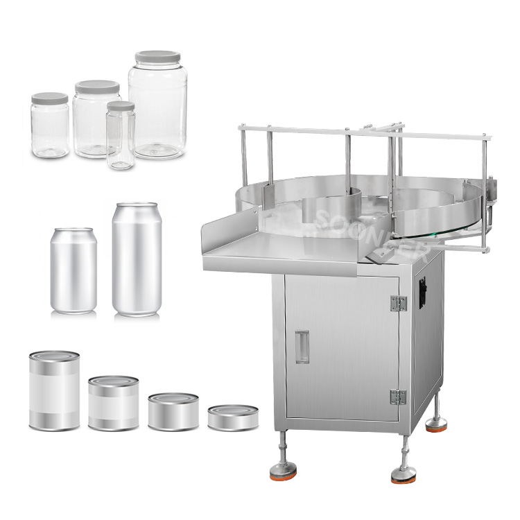 Automatic Rotary Feeding and Collecting Turntable Can Jar Bottle Accumulation Table Unscrambler