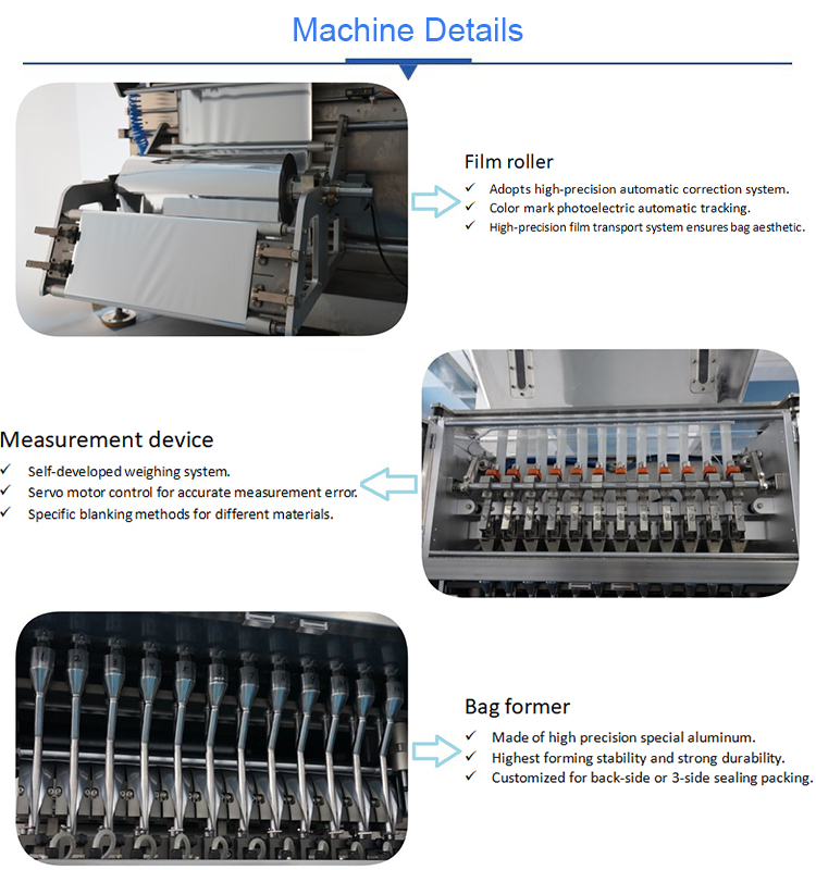 Multi Track Sachet Packing Machine Sugar Sticks Packing Machine High Speed Filling Machine for Small Sachet