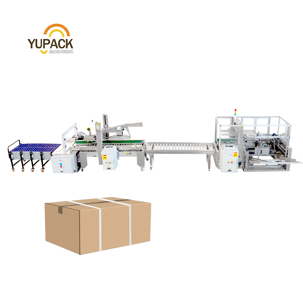 End of Packing Line Carton Erector Machine Automatic Anti-Explosion Case Erecting Machine