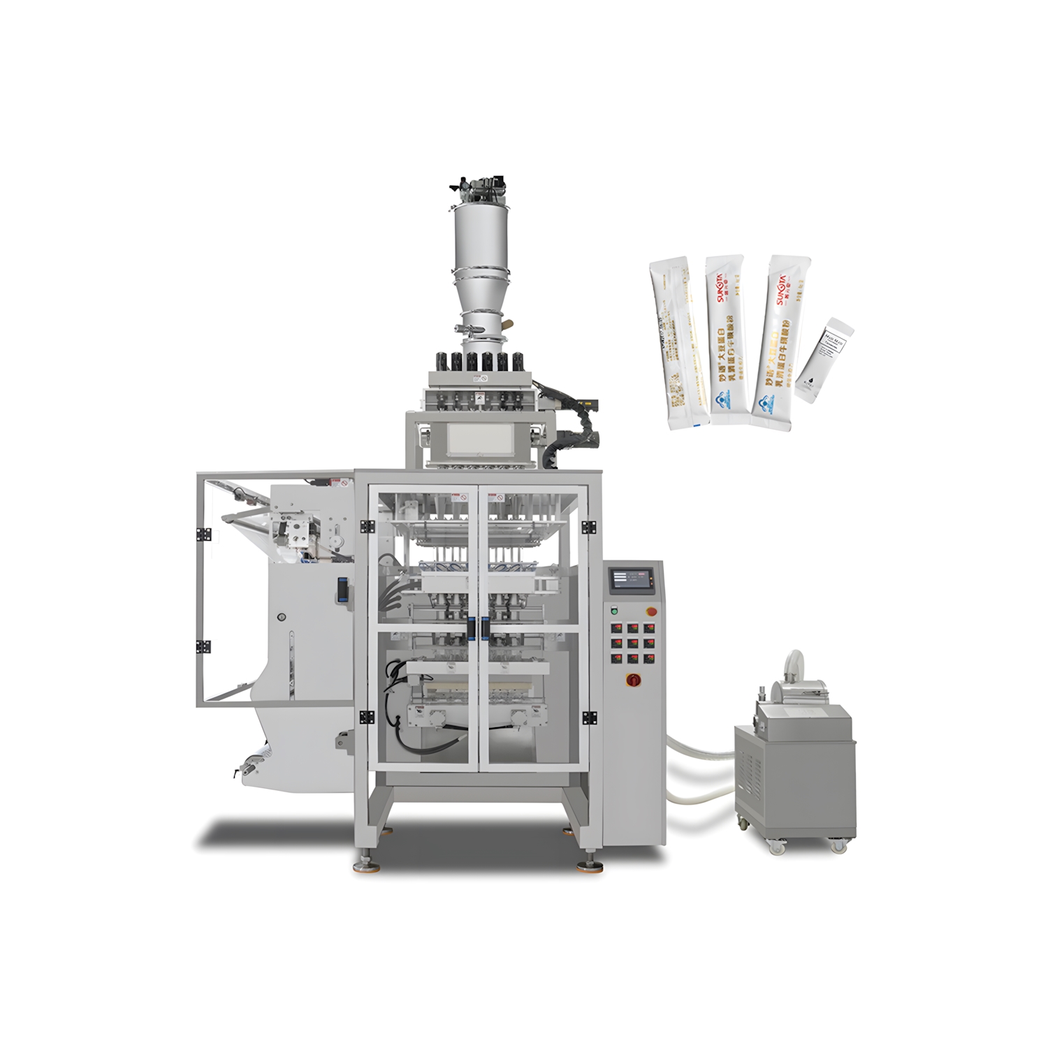 Automatic Vertical Form Fill Seal Multi Lane Stick Pack Sachet 6 Multi-line Packing Machine for Powder