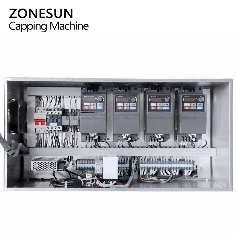 ZONESUN ZS-FXZ101 High Speed 6 Wheels Linear Spindle Automatic Bottle Bottle Capping Machine With Feeder