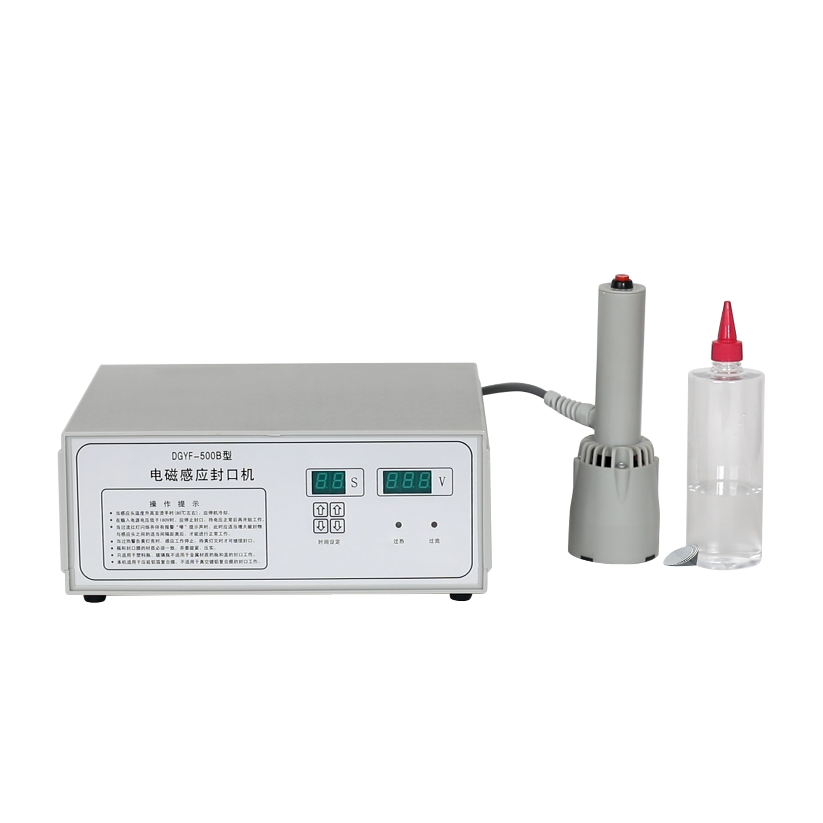 Professional Automatic Induction Sealing Sealer Machine for Sealing Aluminum Foil Twist Top Cap Diameter Width 10~35mm Bottles