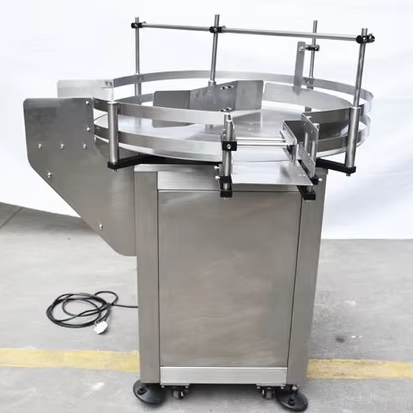 HL-ZP Automatic Plastic Glass Pet Bottle Round Rotary Unscrambler Bottle Sorting Turntable Feeding Table for Packaging Line
