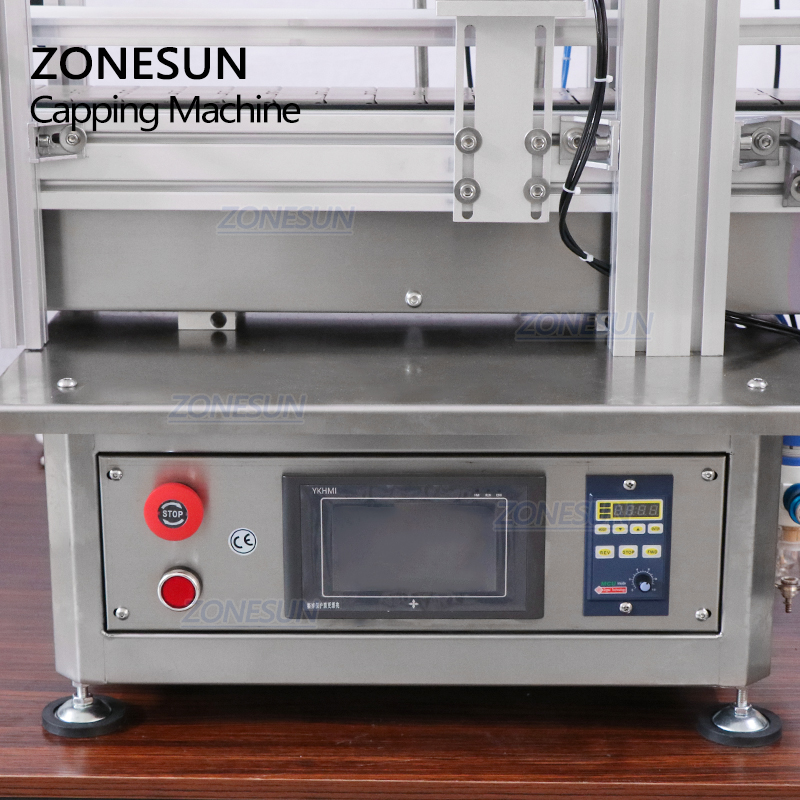 ZONESUN ZS-XG1870D1 Tabletop Cork Pneumatic Automatic Wine Bottle Capping Crimping Pressing Machine