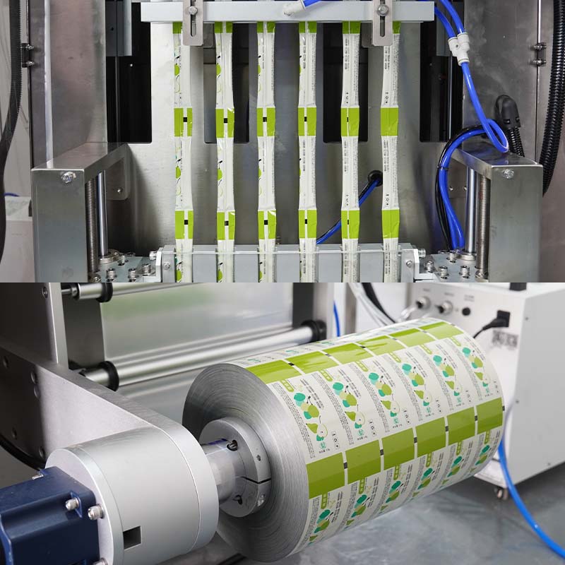 Automatic Multilane 10ml 30ml 40ml Irregular Shaped Liquid Supplement Stick Sachet Bag Sport Energy Gel Packing Machine
