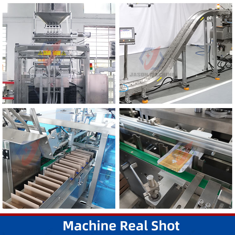 Automatic Multi-lane Vertical Instant Freeze Dried 3 in 1 Coffee Stick Sachet Packing Cartoning Machine Line