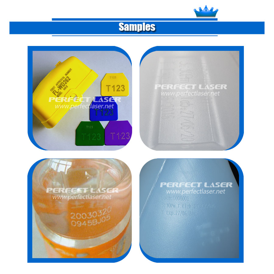 CO2 Automatic Textile Laser Marking Machine for Plastic Bottle