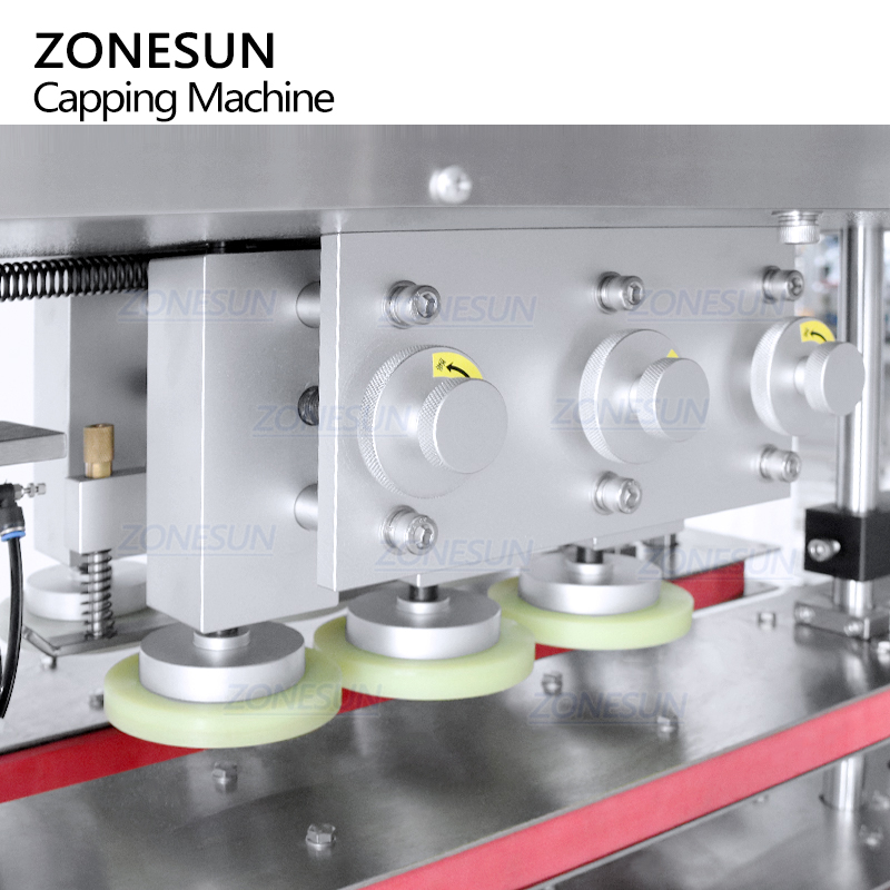 ZONESUN ZS-FXZ101 High Speed 6 Wheels Linear Spindle Automatic Bottle Bottle Capping Machine With Feeder