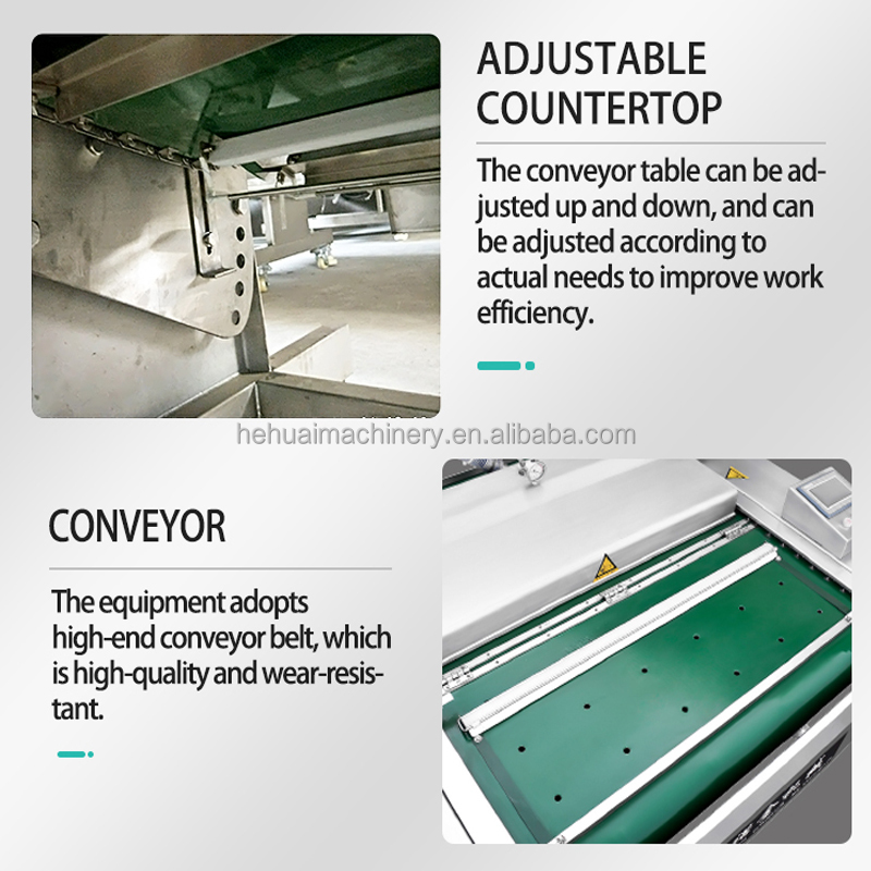 The Continuous Rolling Vacuum Packaging Machine Is Used for Packaging Shrimp Meat and Crab Sticks.