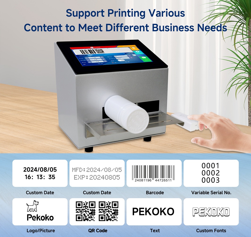 Meenjet New Model MD1 Inkjet Coding Machine Engine-Powered Technology for Paper Cartons Intelligent Batch Printer Easy Operation