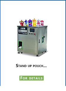 Spout pouch filling machine structure
