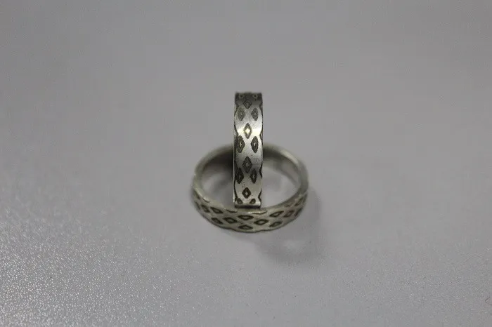 Laser marking sample on metal component