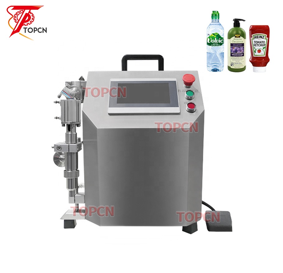 Tabletop Honey Sauce Paste Detergent Shampoo Cream Lotion Servo Motor Gear Pump Filling Machine 100 to 5000ml Small Business