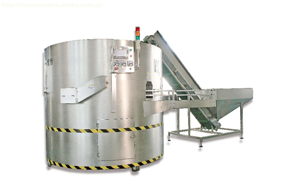 Bottle Unscrambler Machine Side View