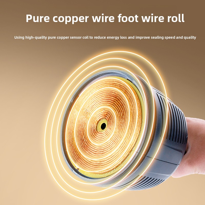 Handheld Electromagnetic Induction Sealer 50-130mm Large-Scale Industrial Application Sealing Glass Cans Bottles Semi-Automatic