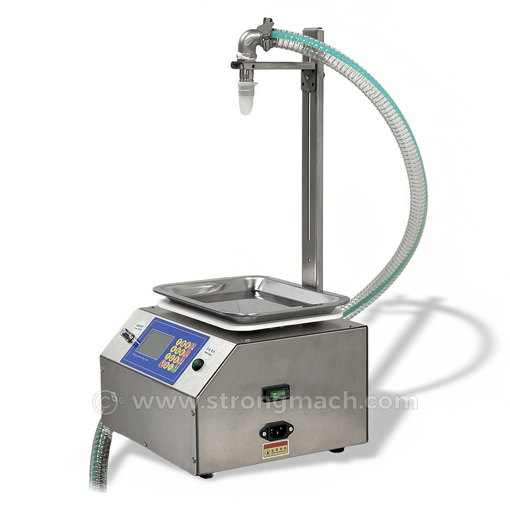 L15 Semi-Automatic Honey Sesame Paste Viscous Liquid Quantitative Weighing Anti Drip Stainless Steel Gear Pump Filling Machine