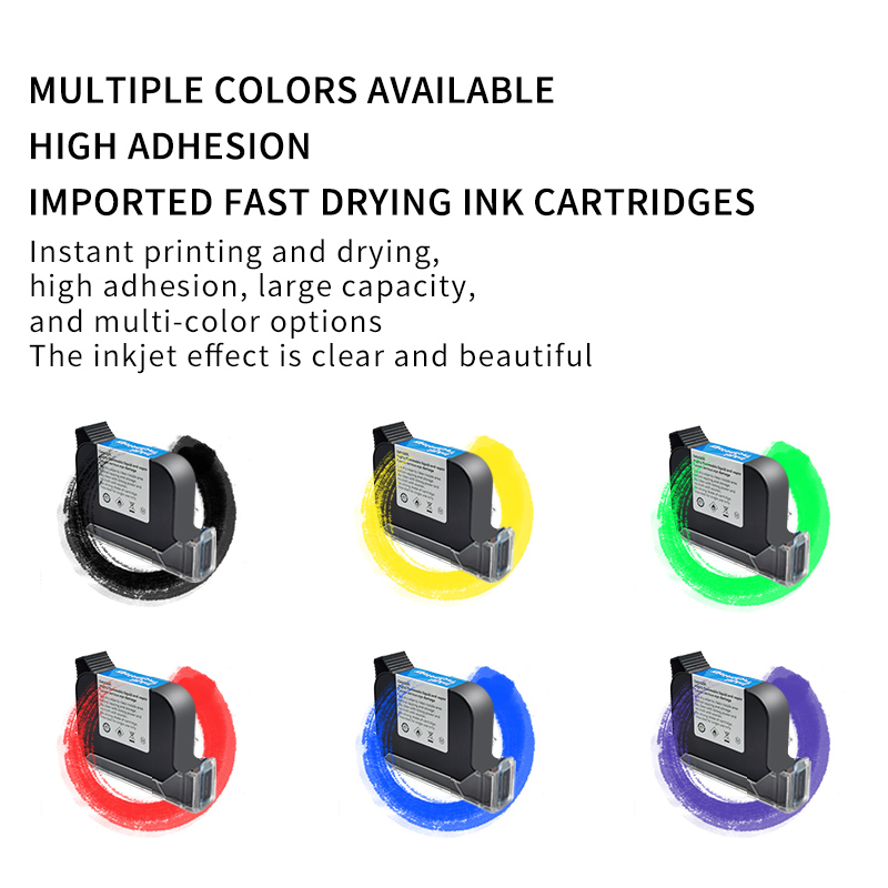 12.7mm Handheld Inkjet Printer - Portable Batch Coding for Carton Box Plastic Bag, Fast Dry