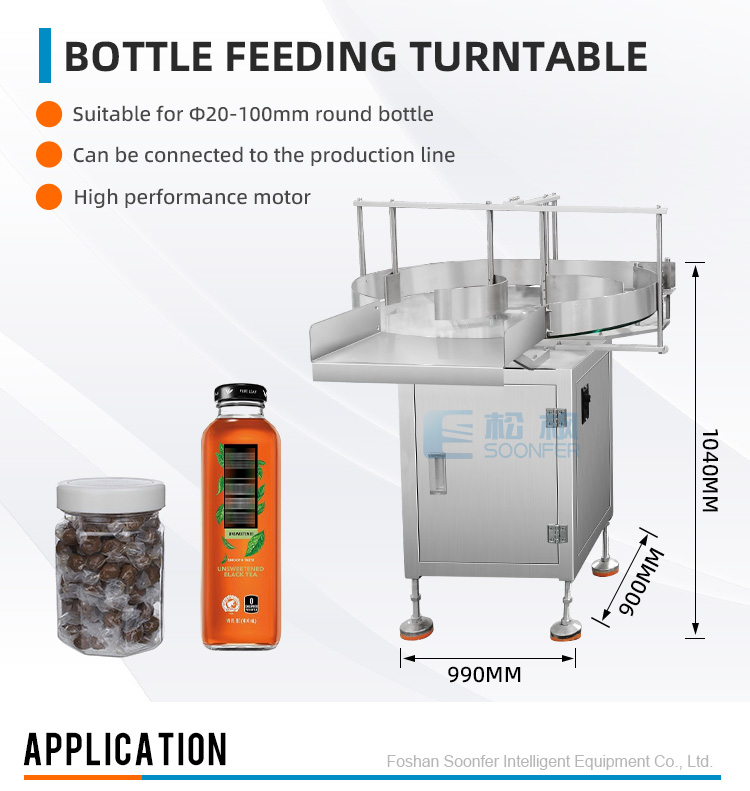 Can jar bottle accumulation table unscrambler