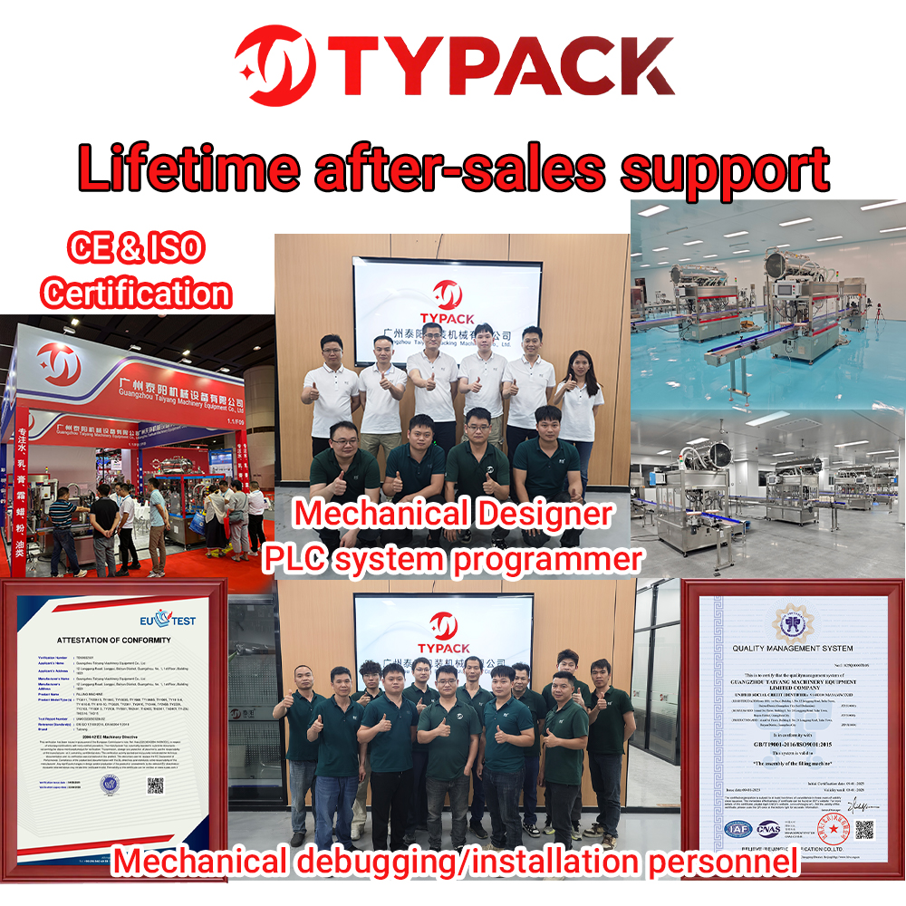 TYPACK SS304 Mixed Stirring Heating Manual Filling Machine For Daily Chemical/food/cosmetics/paste Heating Filling Equipment
