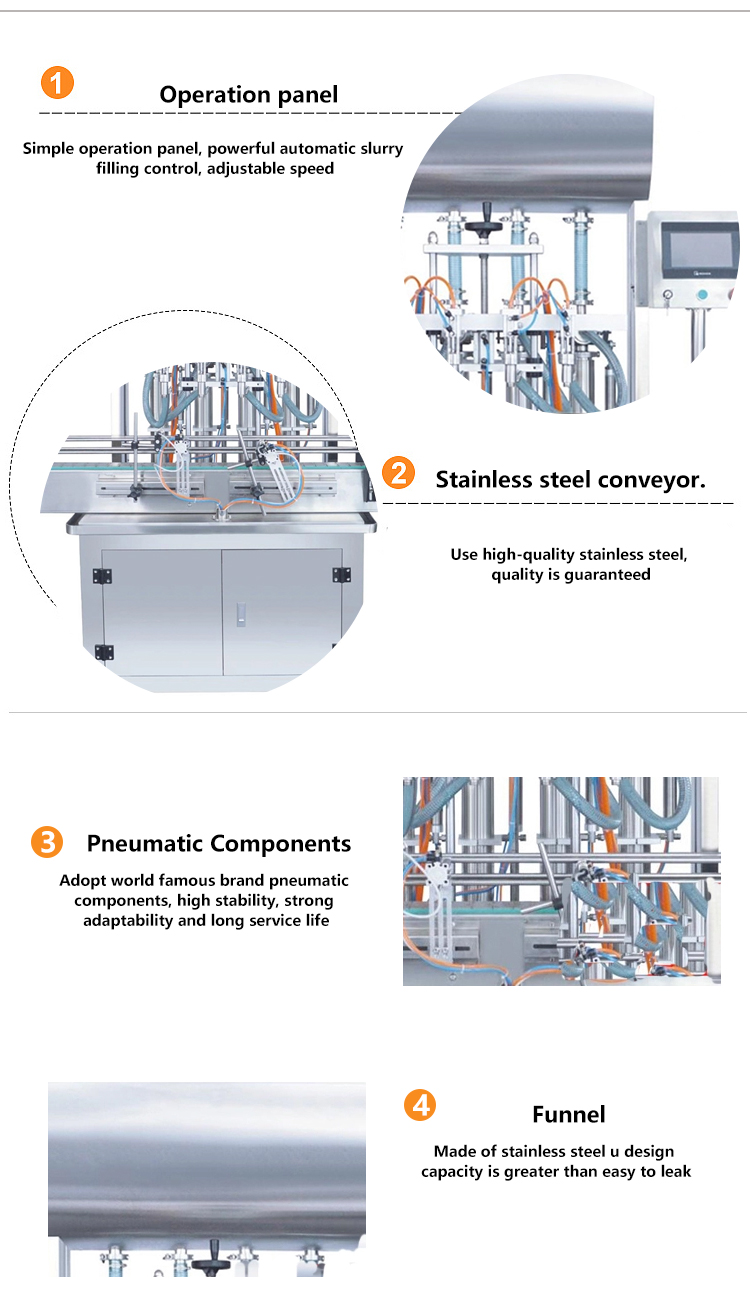 Spout pouch filling machine details
