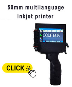 Handheld Inkjet Printer 50mm Multilanguage Model