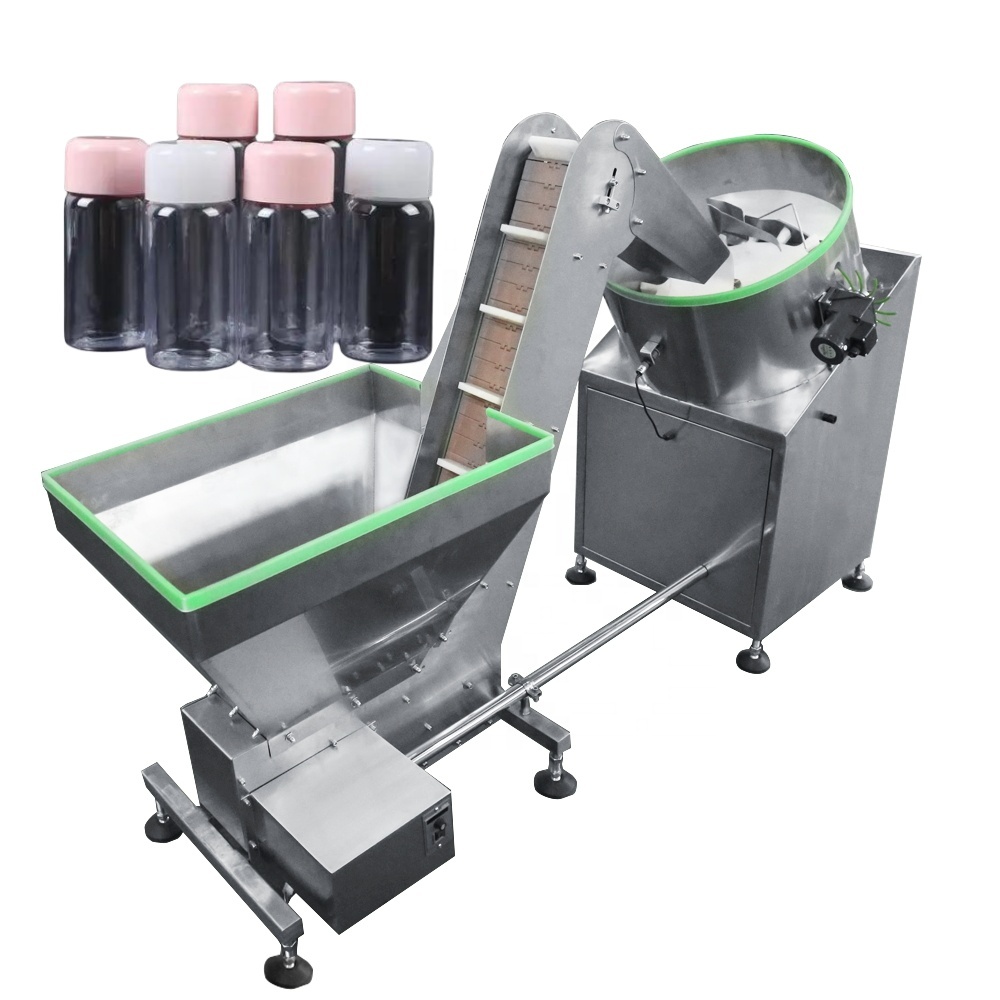 Automatic Unscrambler Machine for PET/HDPE Small Bottle Standing Sorting Filling Production Line with High Accuracy Oil Filling
