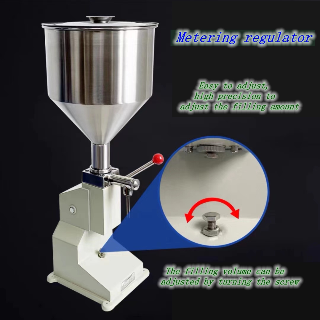 HIPAC A03 Manual Filling Machine Liquid/Cream/paste/catchup/Oil/peanut Butter Filler Honey Paste Bottle Quantitative Filling